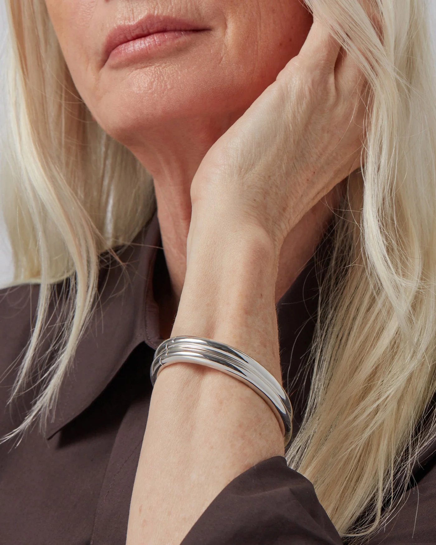 Jenny Bird - Gia Bangle - Silver - Image 4