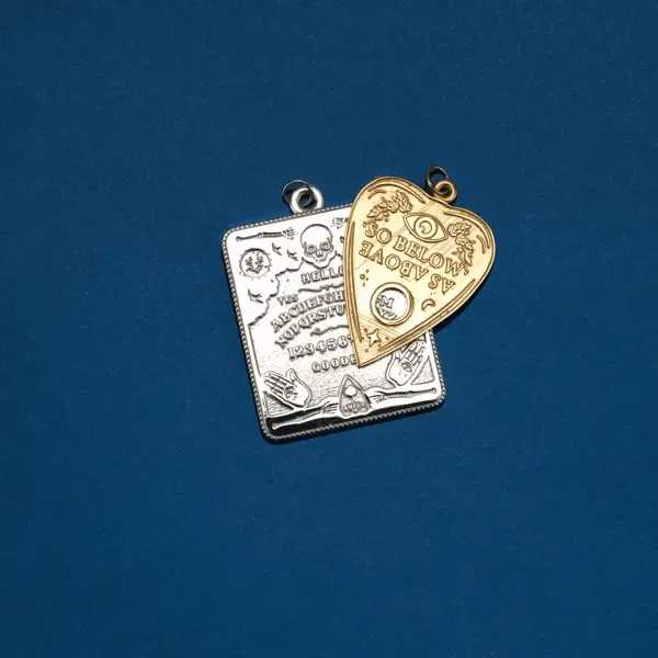 Gold Large Ouija Board Pendant - Image 3