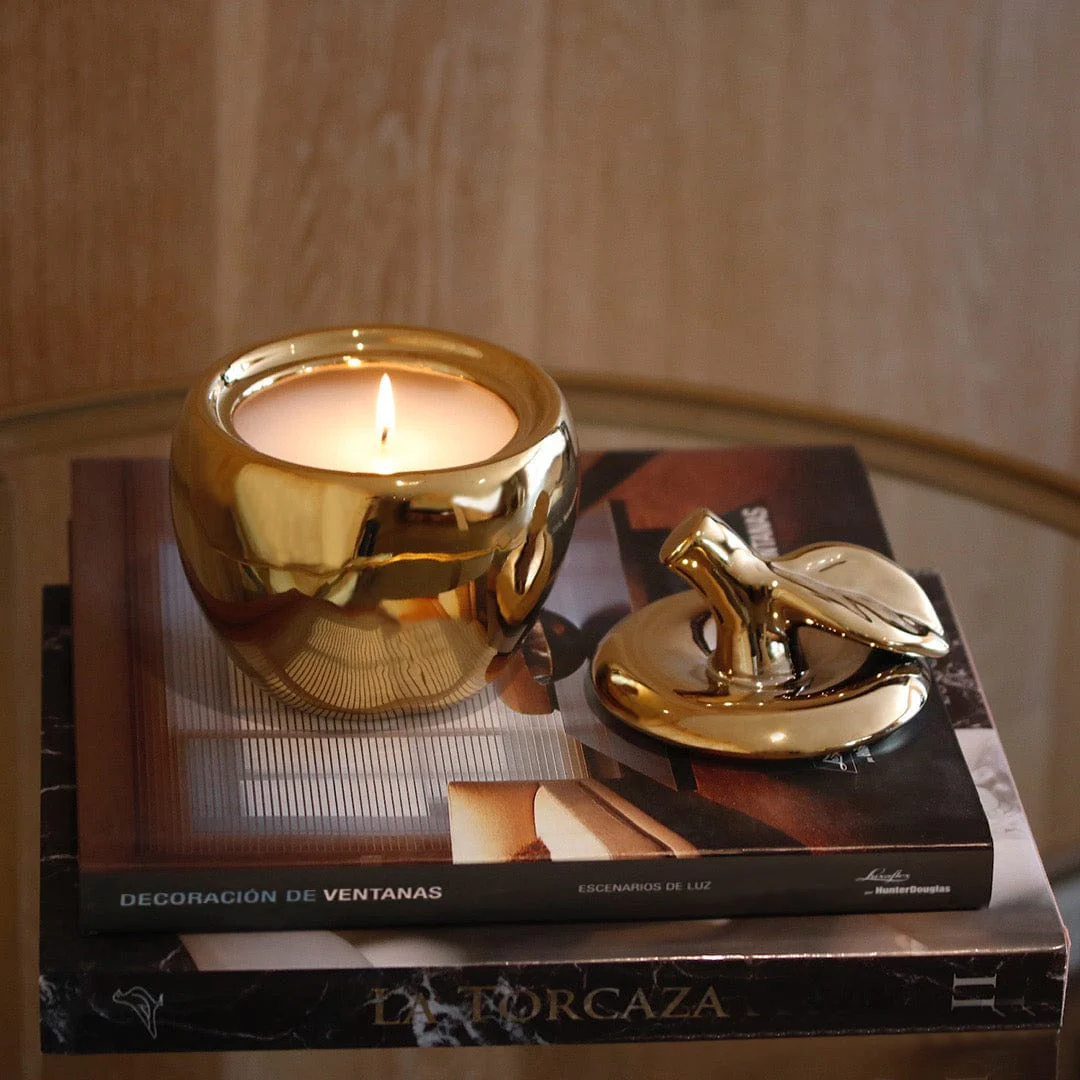 Gold Malus Apple Candle - Image 3
