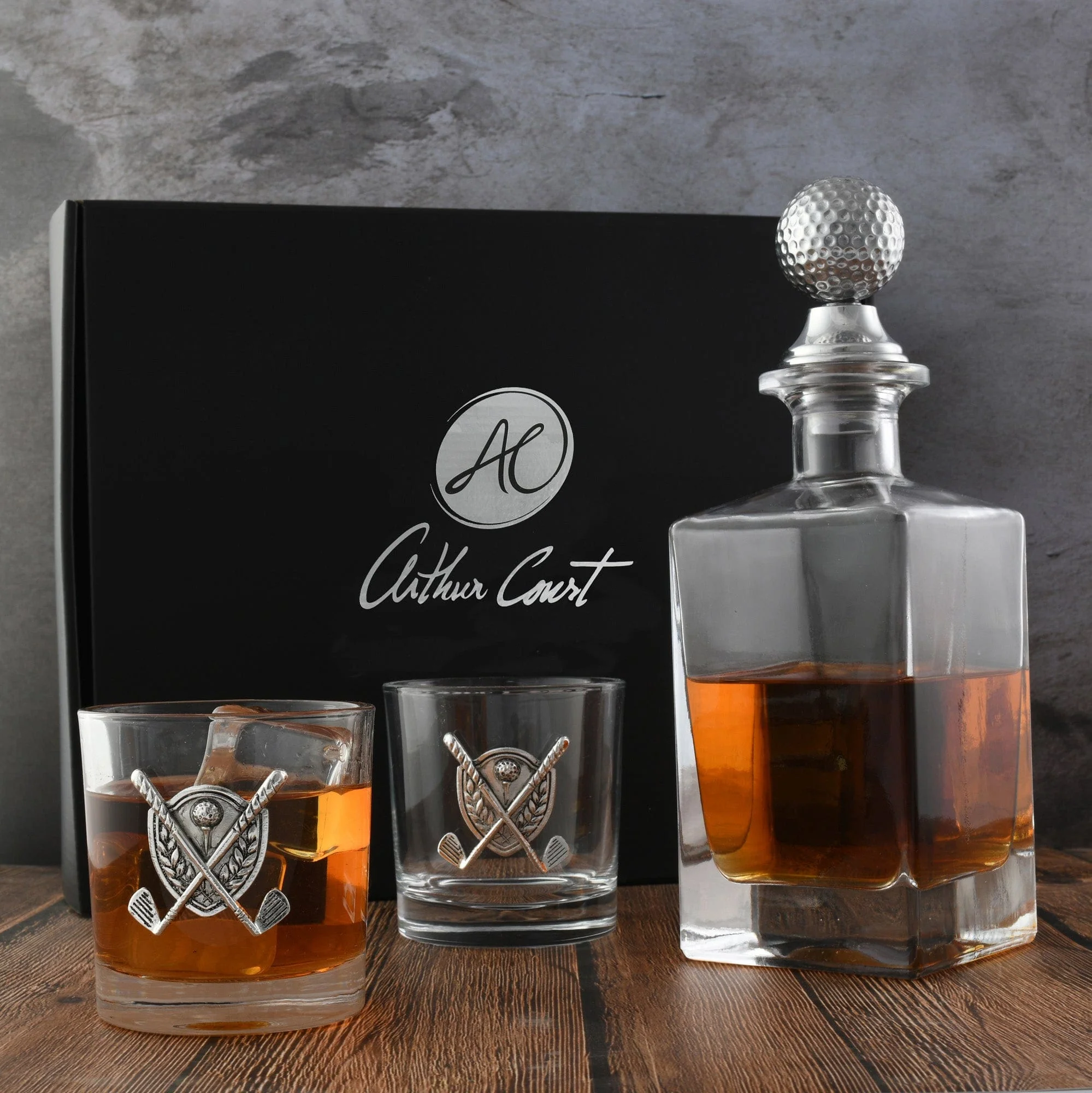Golf Decanter Set with Pair Glasses - Image 7