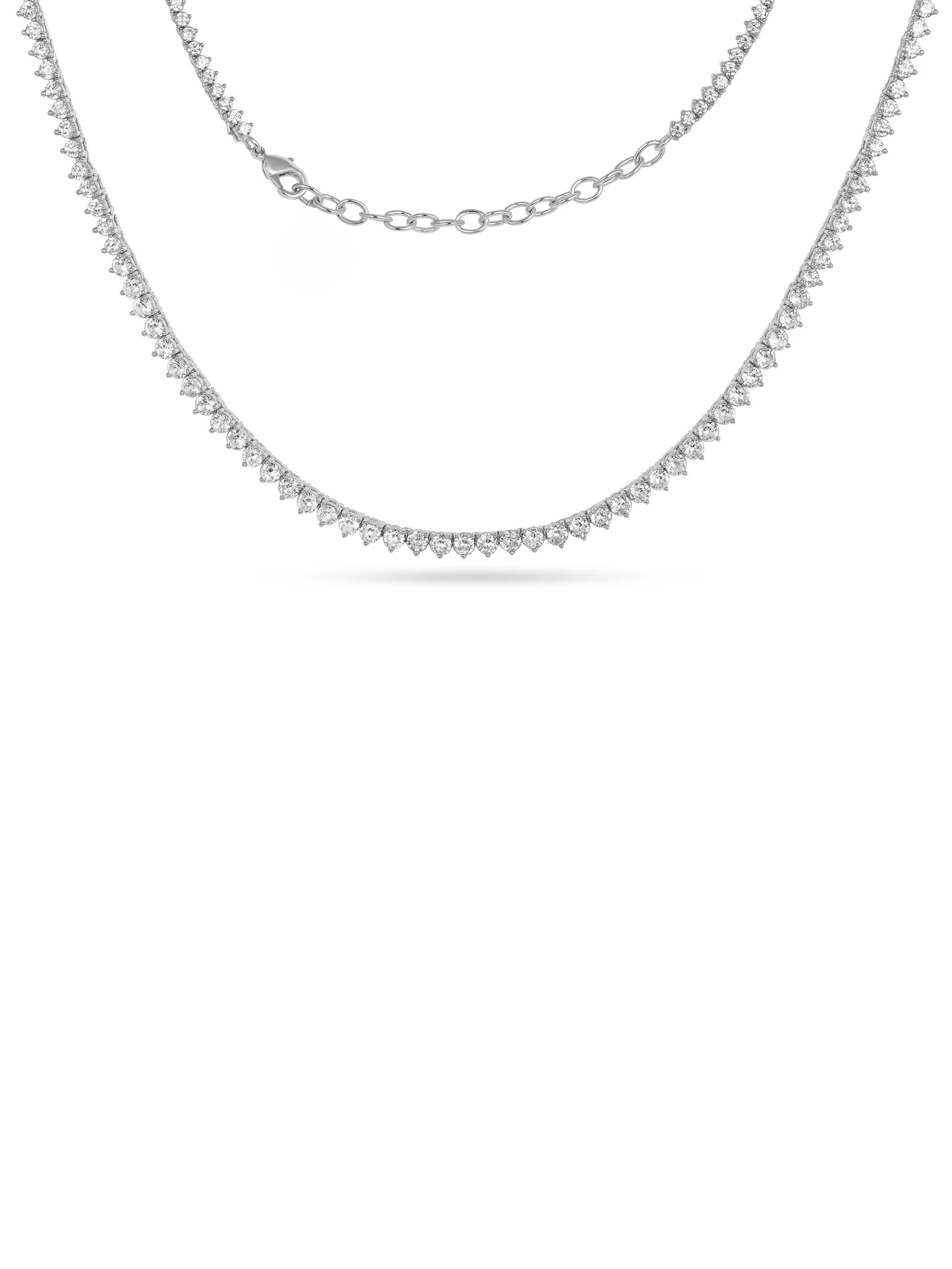 LeMel - Graduated CZ Tennis Necklace - Image 8