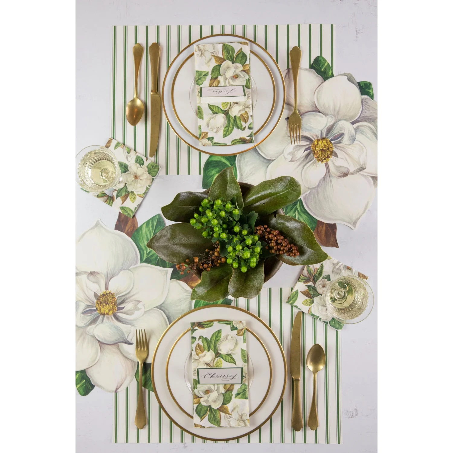 Green Ribbon Stripe Placemat - Image 2