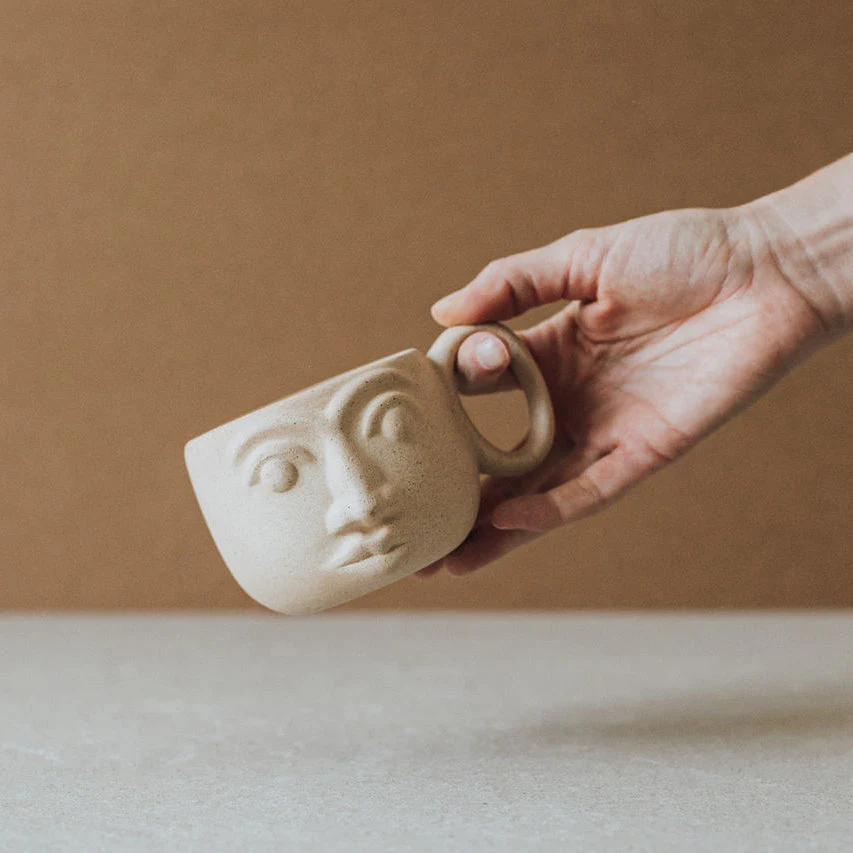 Handcrafted Face Mug - Image 3