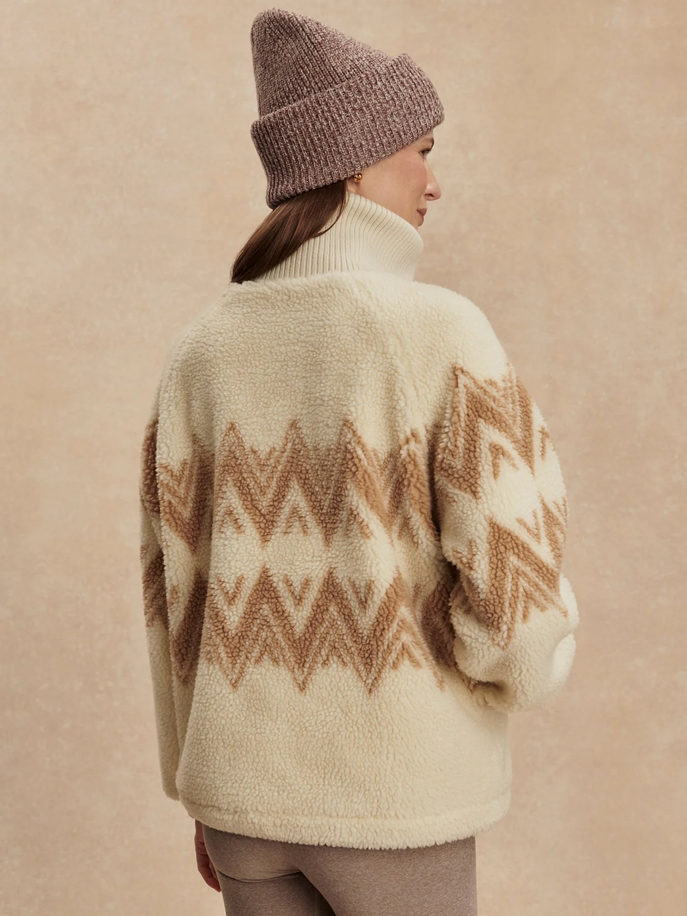 Varley - Hendrik Half-Zip Sherpa - Egret - Image 6