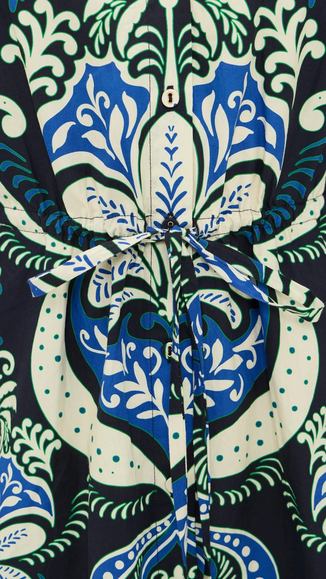 Cara Cara - Henry Dress - Palm Pavillion Cobalt - Image 5