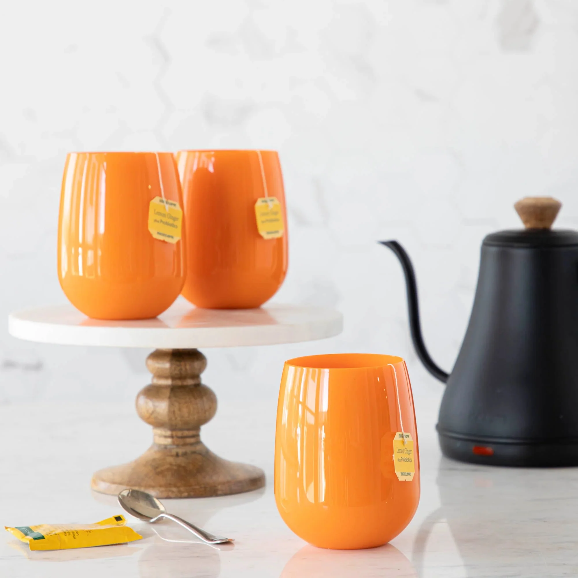 Unbreakable Stemless Wine Glass - Orange - Image 4