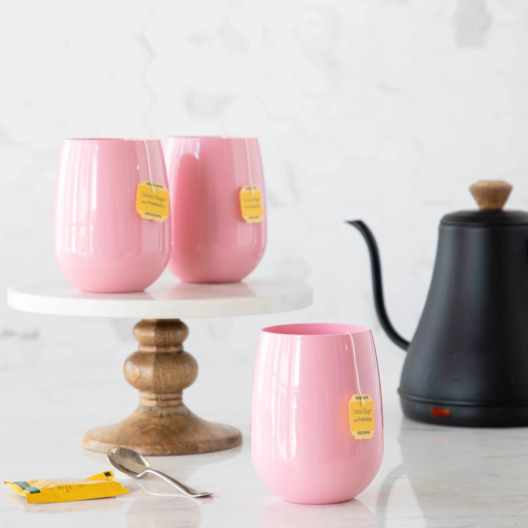 Unbreakable Stemless Wine Glass - Pink - Image 4