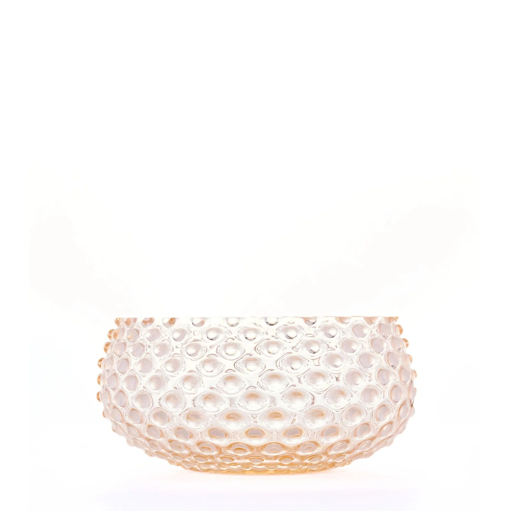 Hobnail Bowl - Large - Apricot Chiffon