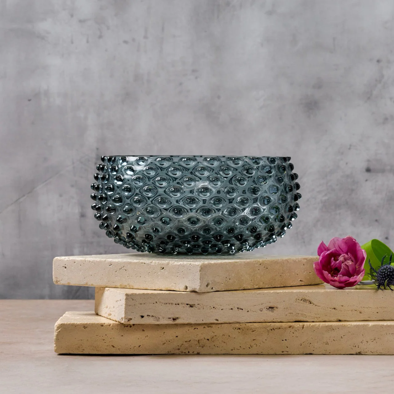 Hobnail Bowl - Large - Charcoal Haze - Image 2