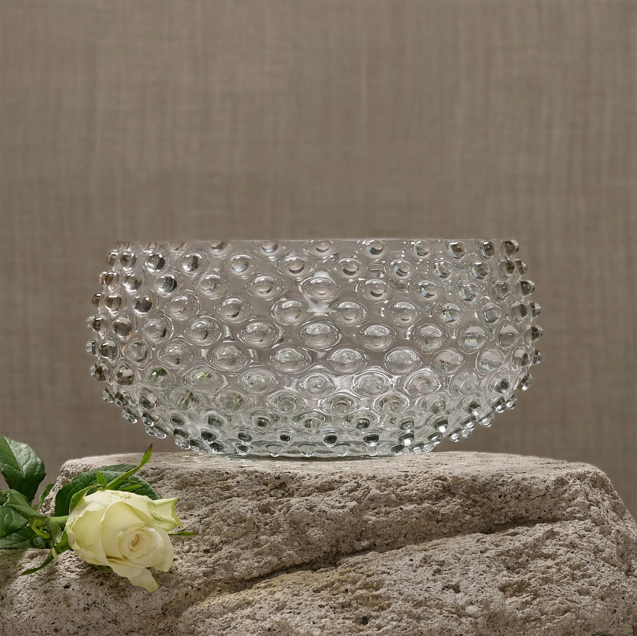 Hobnail Bowl - Large - Smoky Quartz - Image 2