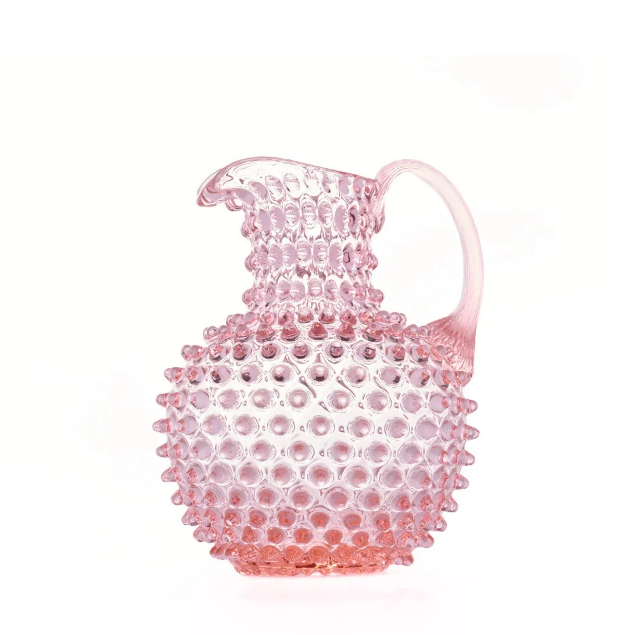 Hobnail Jug - Large - Petal Pink