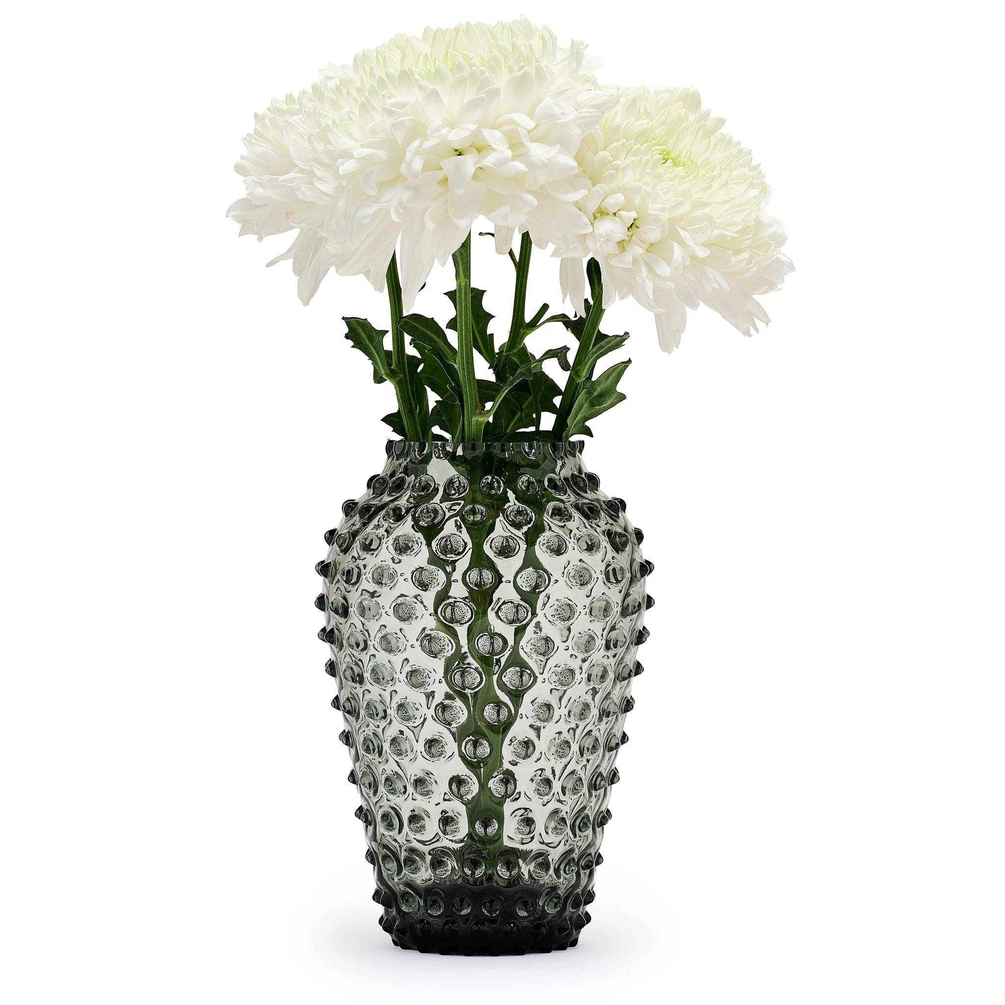 Hobnail Vase - Barrel - Charcoal Haze - Image 2