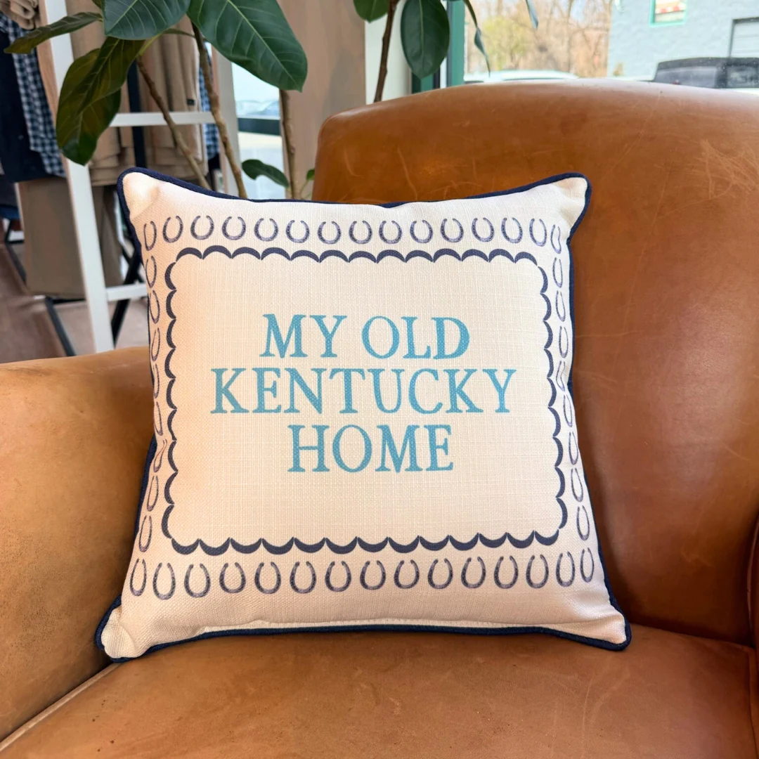 Horseshoe Hometown Pillow - My Old Kentucky Home - Image 3