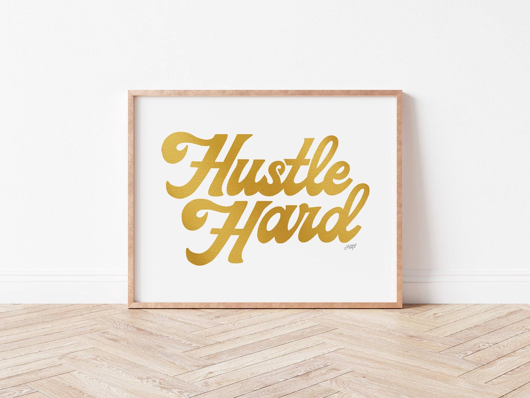 Hustle Hard (Gold) - Art Print: 5x7 - Image 2