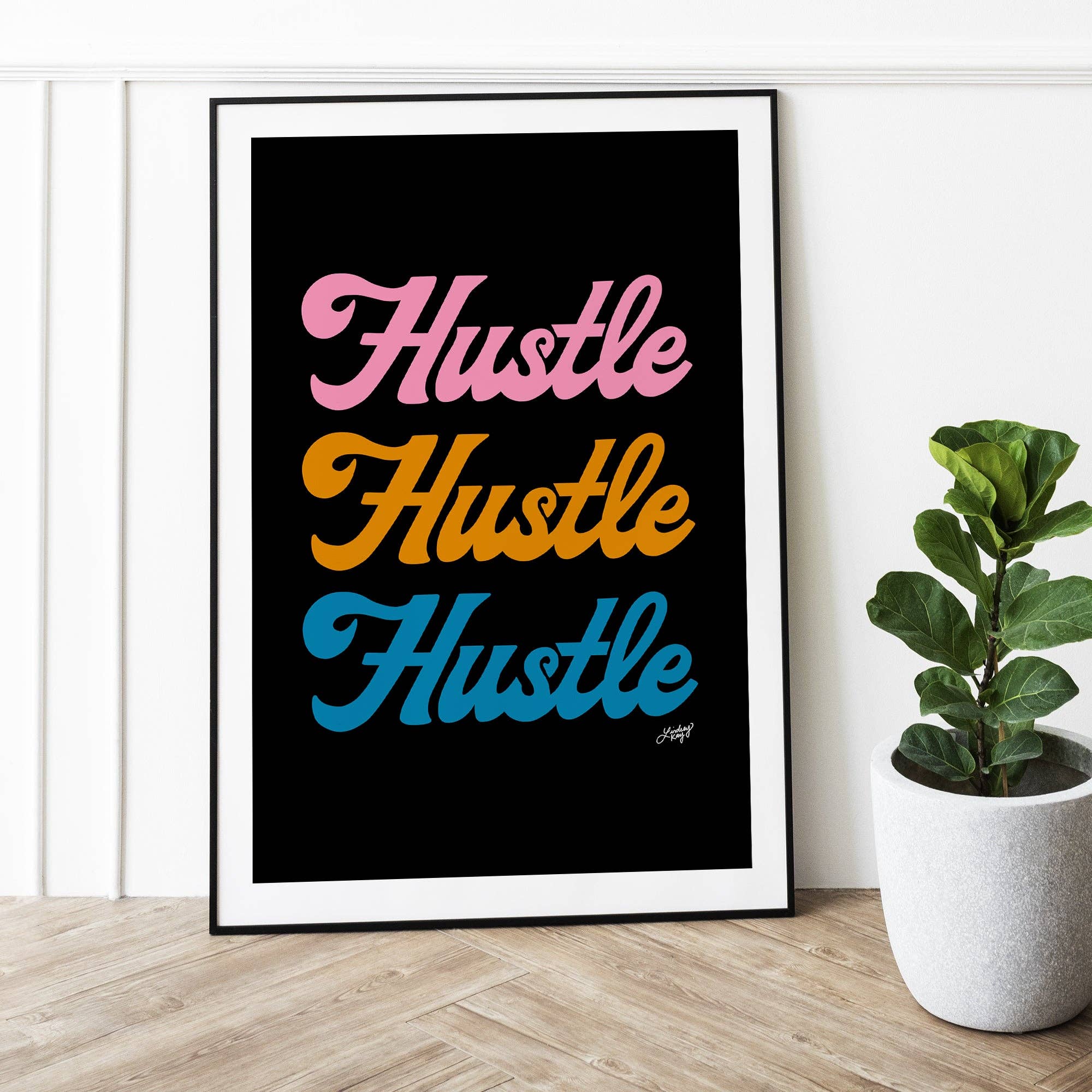 Hustle Hustle Hustle (Retro Palette) - Art Print: 5x7 - Image 2
