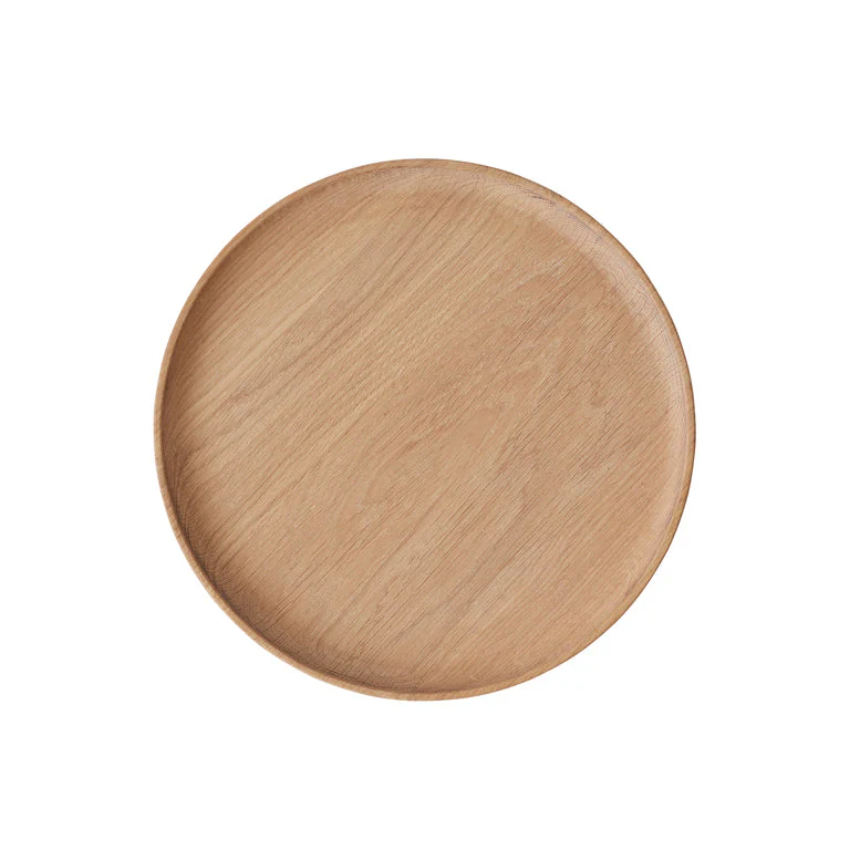 Inka Wood Tray, Round, Large, Nature - Image 2