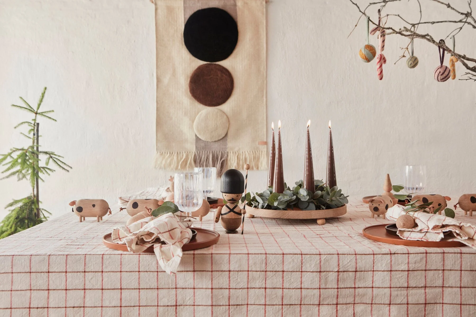 Inka Wood Tray, Round, Large, Nature - Image 4