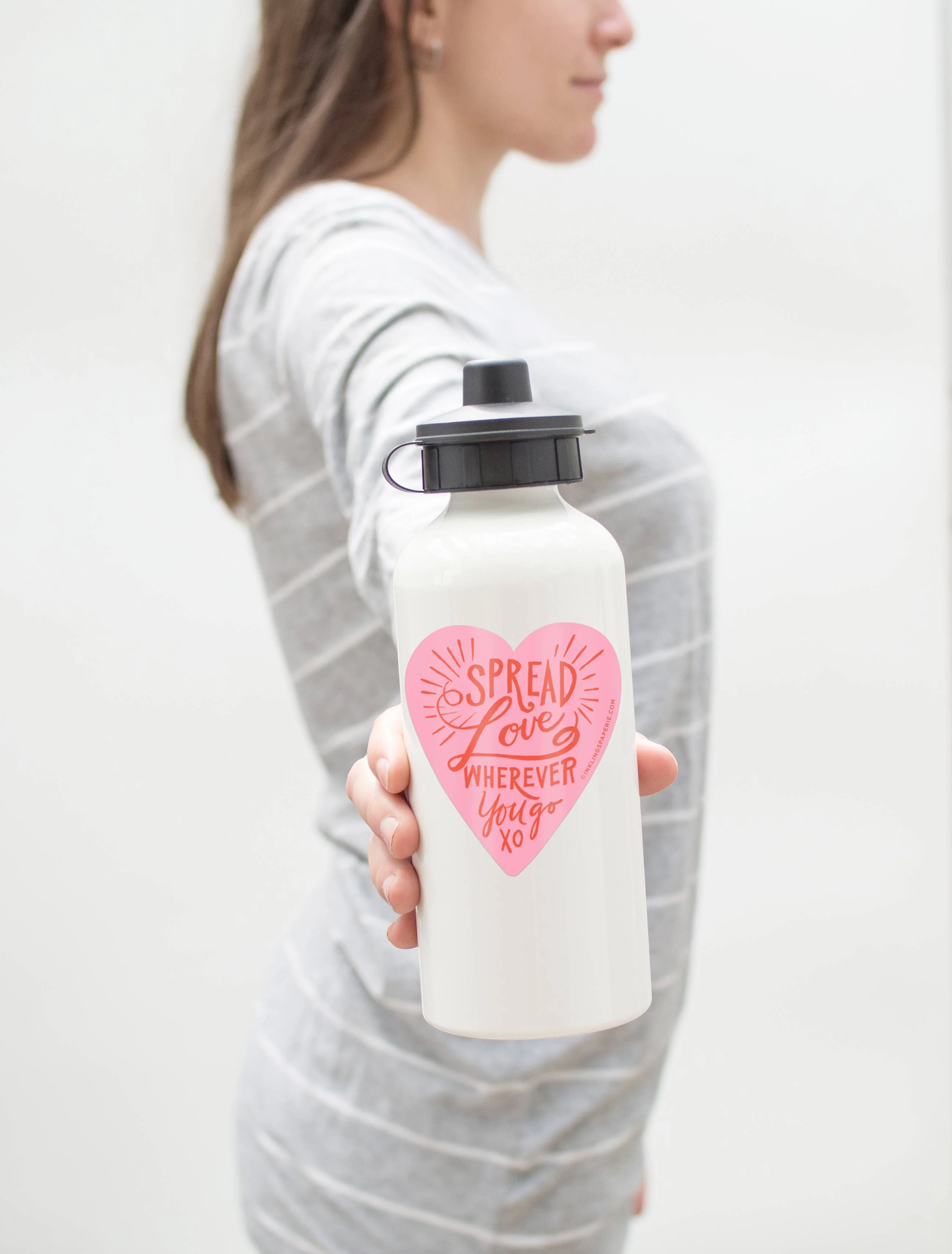 Inklings Paperie - Vinyl Sticker - Spread Love - Image 2