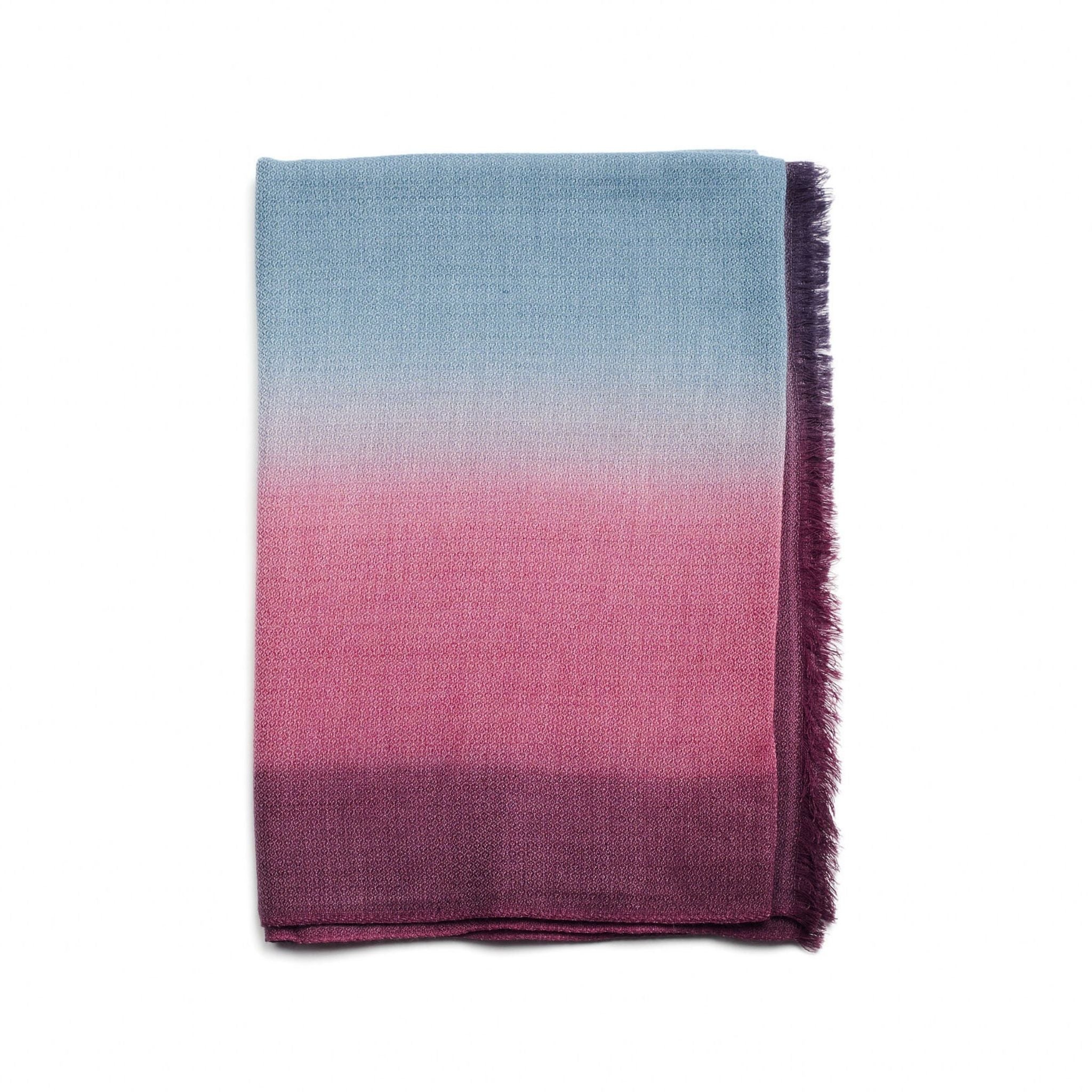 Iris Haze Cashmere Merino Handloom Scarf - Image 7