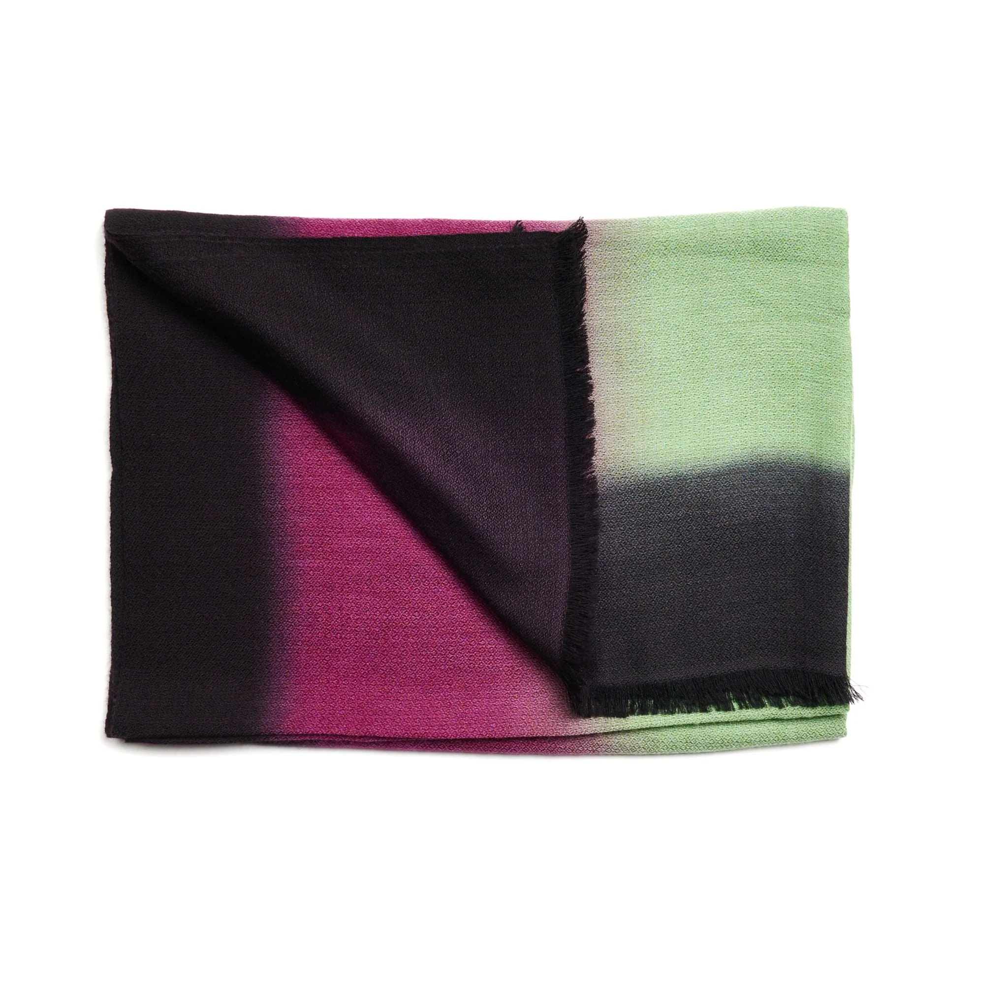 Iris Haze Cashmere Merino Handloom Scarf - Image 9
