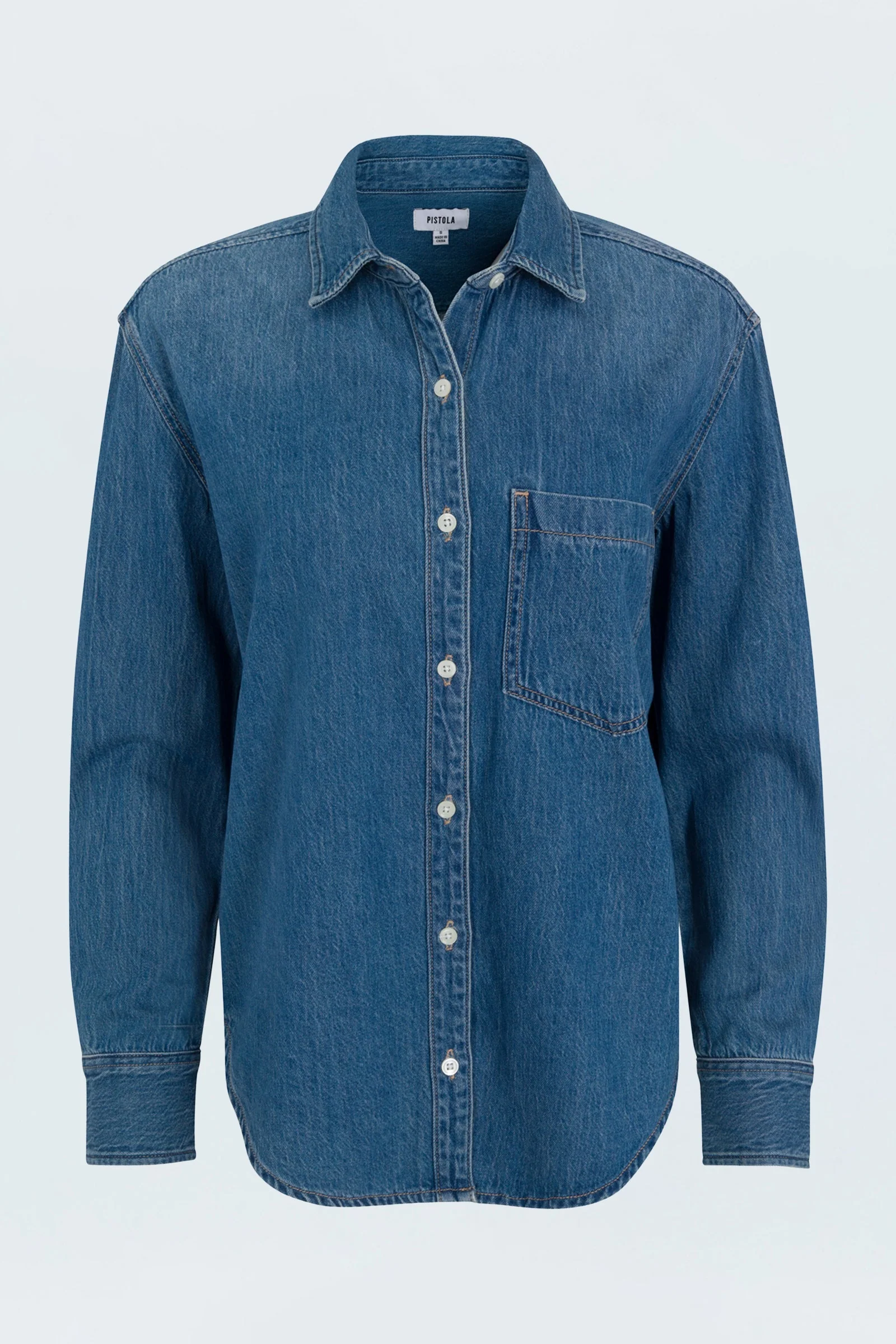 Pistola - Jaime Essential Denim Shirt - Agenda - Image 7