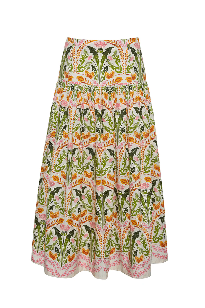 Cara Cara - Jiya Skirt - Juniper Egret