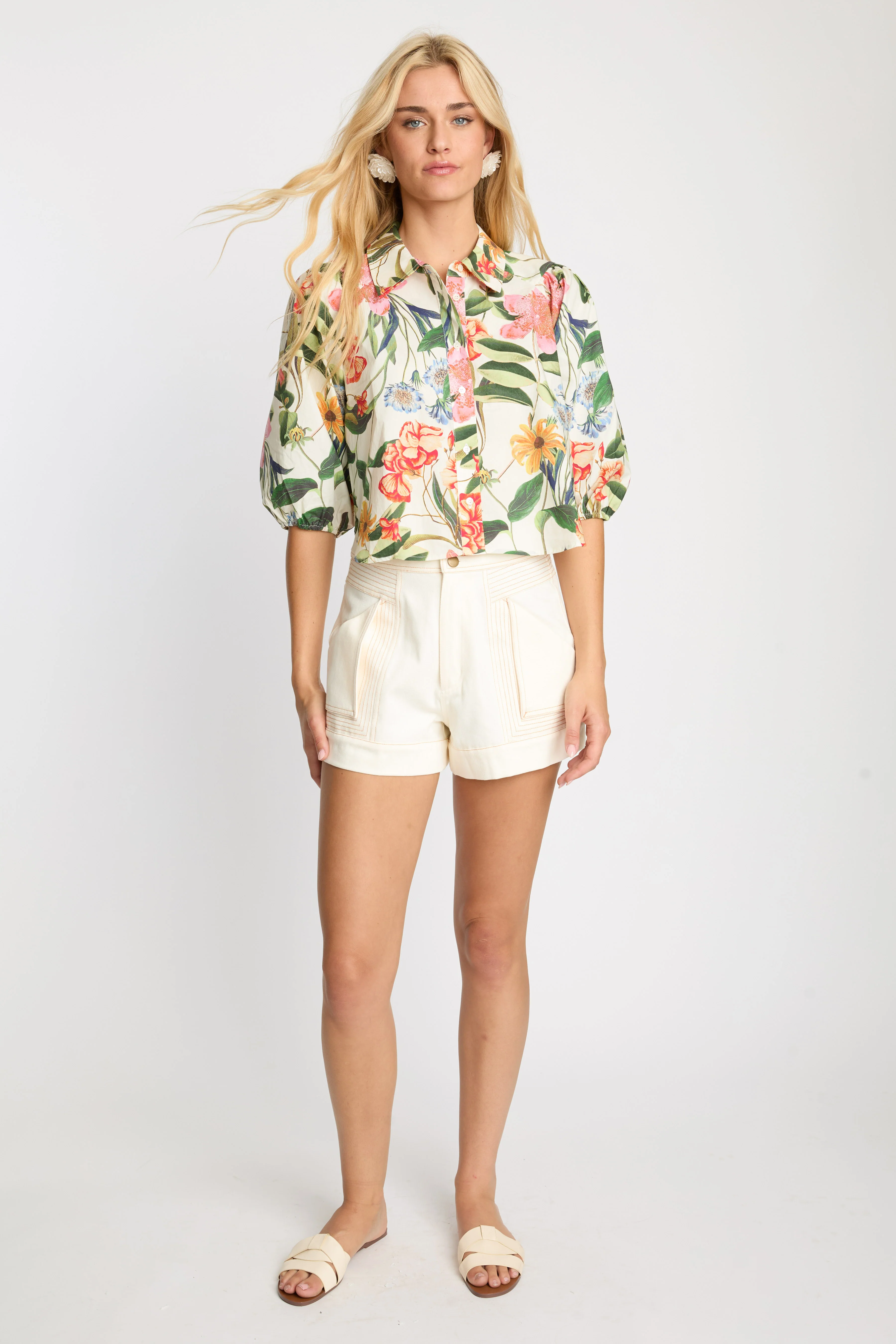 Caballero - Juliette Top - Buttercream Floral