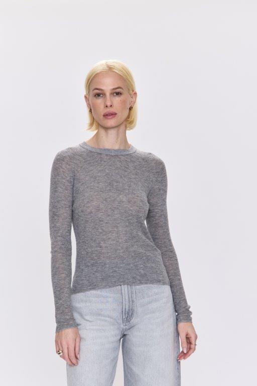 Pistola - Juno Feather Weight Sweater - Heather Charcoal - Image 4