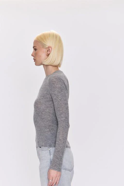 Pistola - Juno Feather Weight Sweater - Heather Charcoal - Image 5