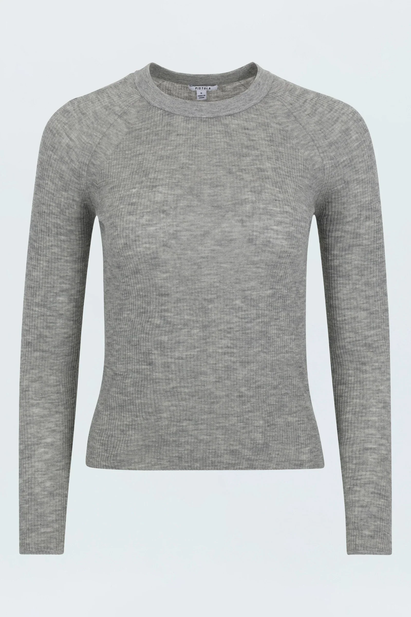 Pistola - Juno Feather Weight Sweater - Heather Charcoal - Image 8