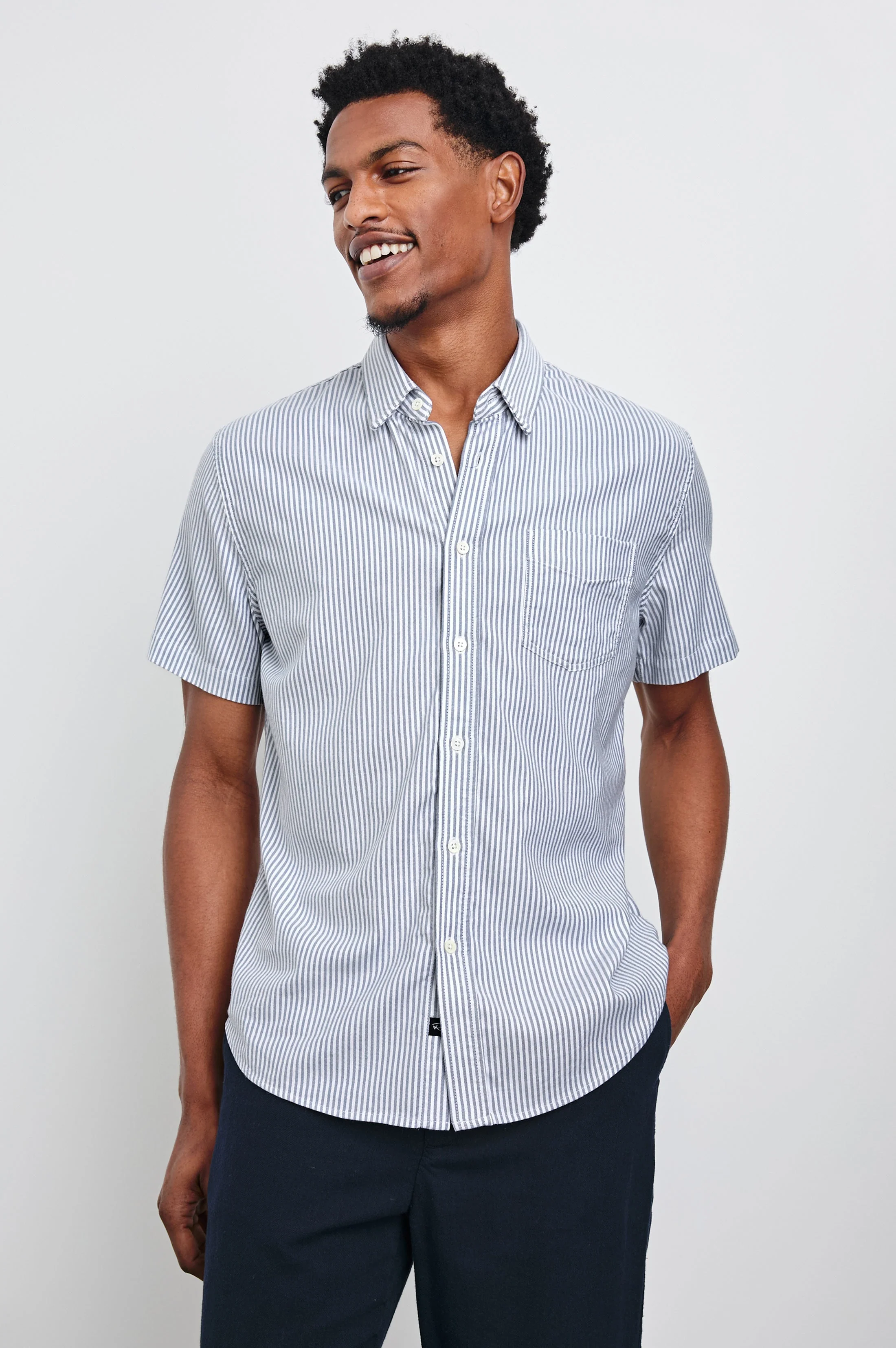 Rails - Kieren Shirt - Blue White Stripe