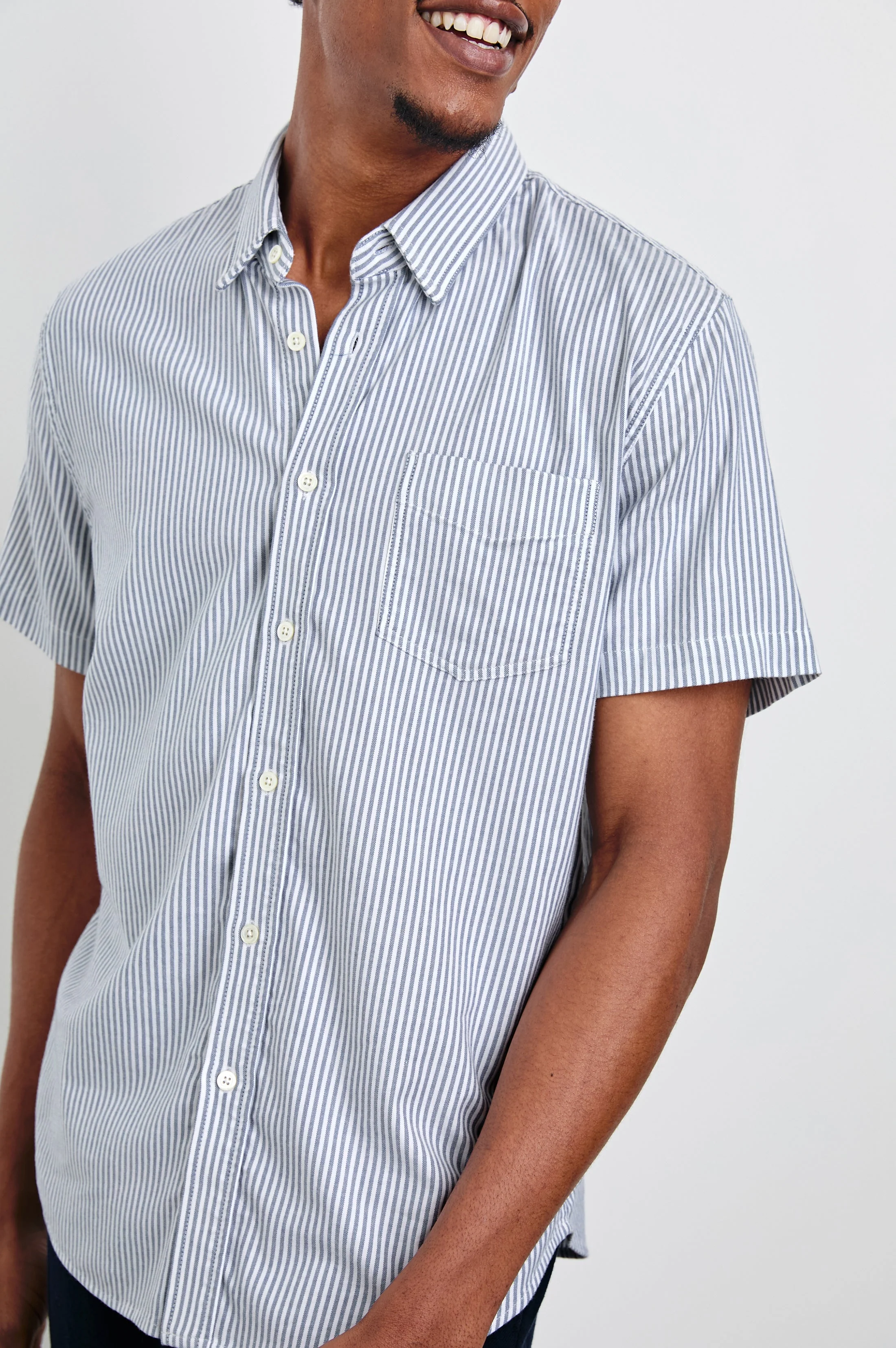 Rails - Kieren Shirt - Blue White Stripe - Image 2