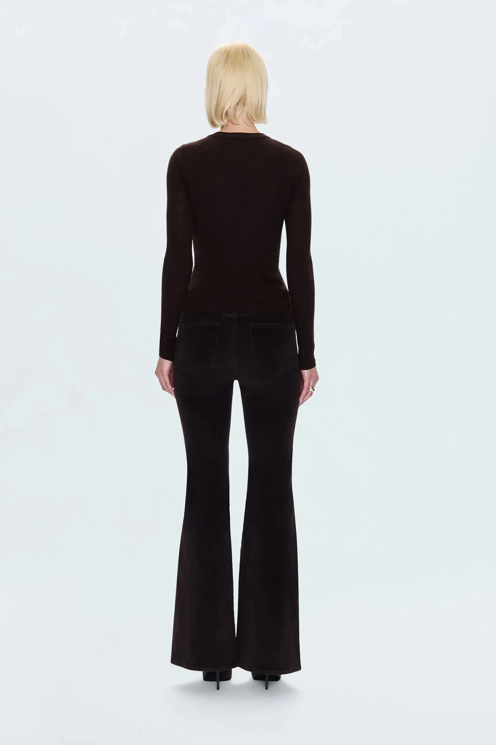 Pistola - Kinsley Mid Rise Ultra Flare Pant - Mocha - Image 4