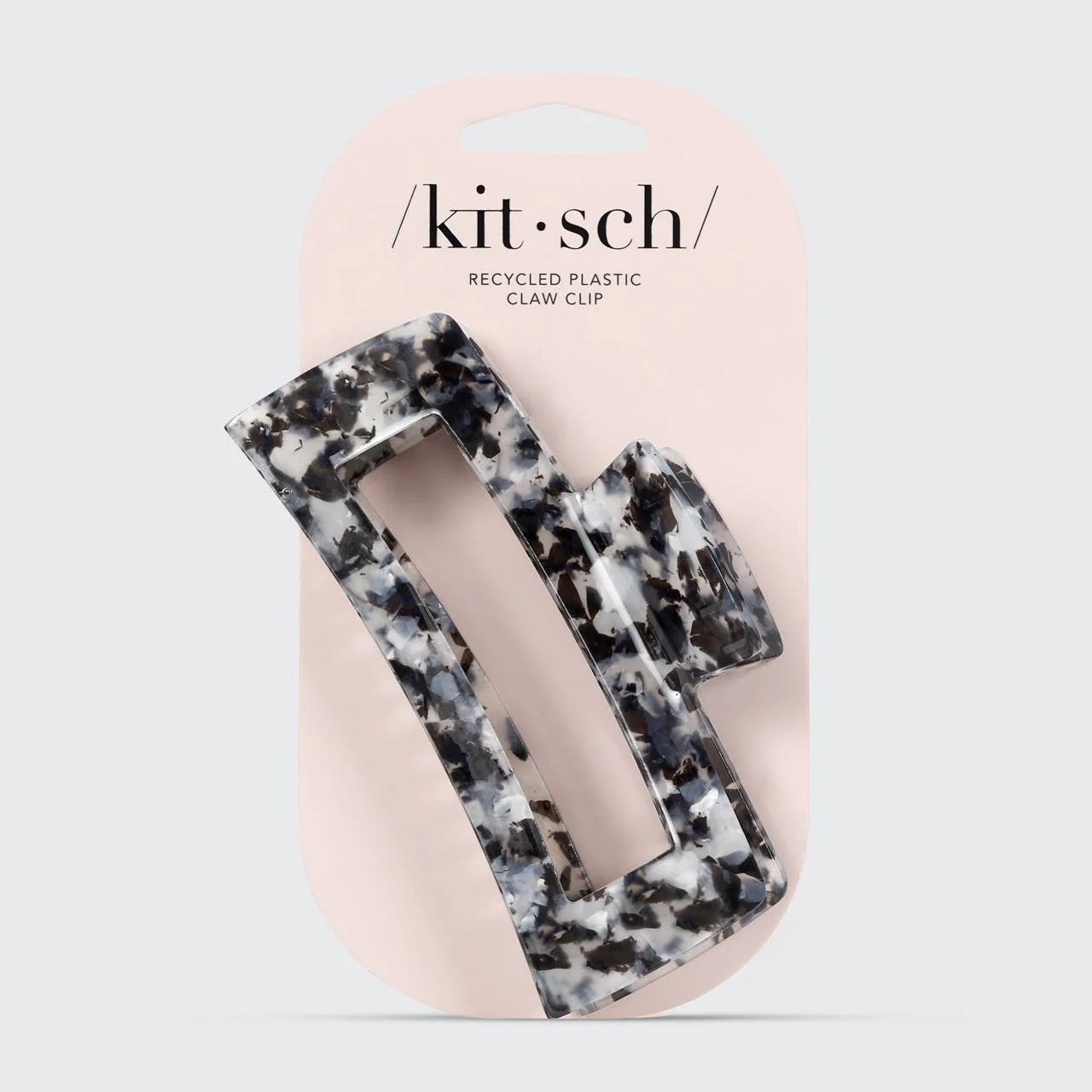 KITSCH - Eco-Friendly Jumbo Open Shape Claw Clip - Black - Image 4