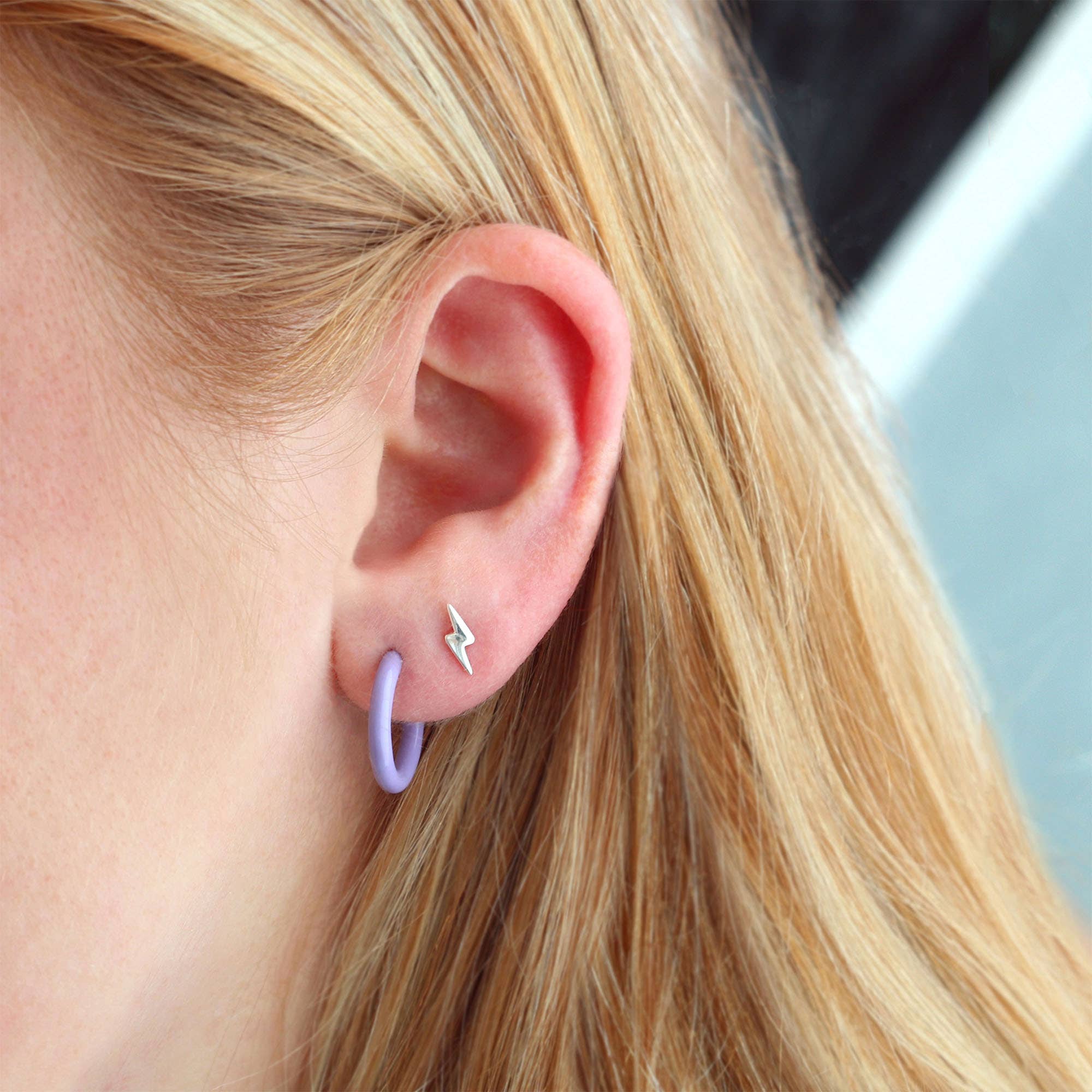 Kris Nations - Lightning Bolt Stud Earrings - Image 4