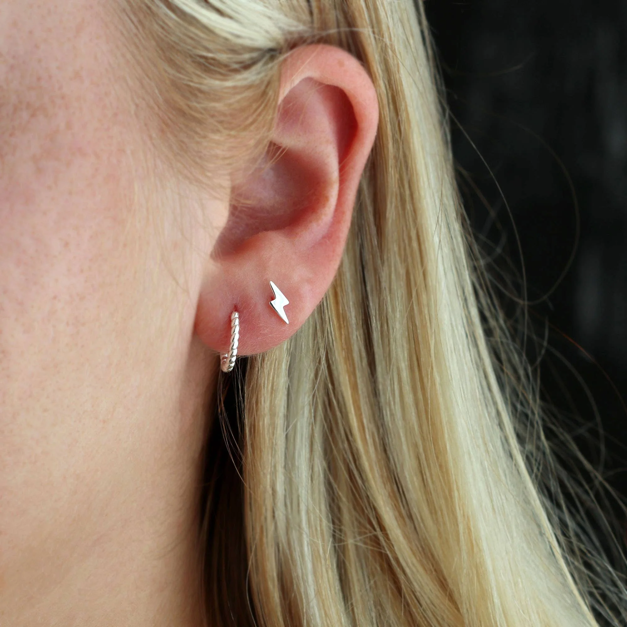 Kris Nations - Lightning Bolt Stud Earrings - Image 6