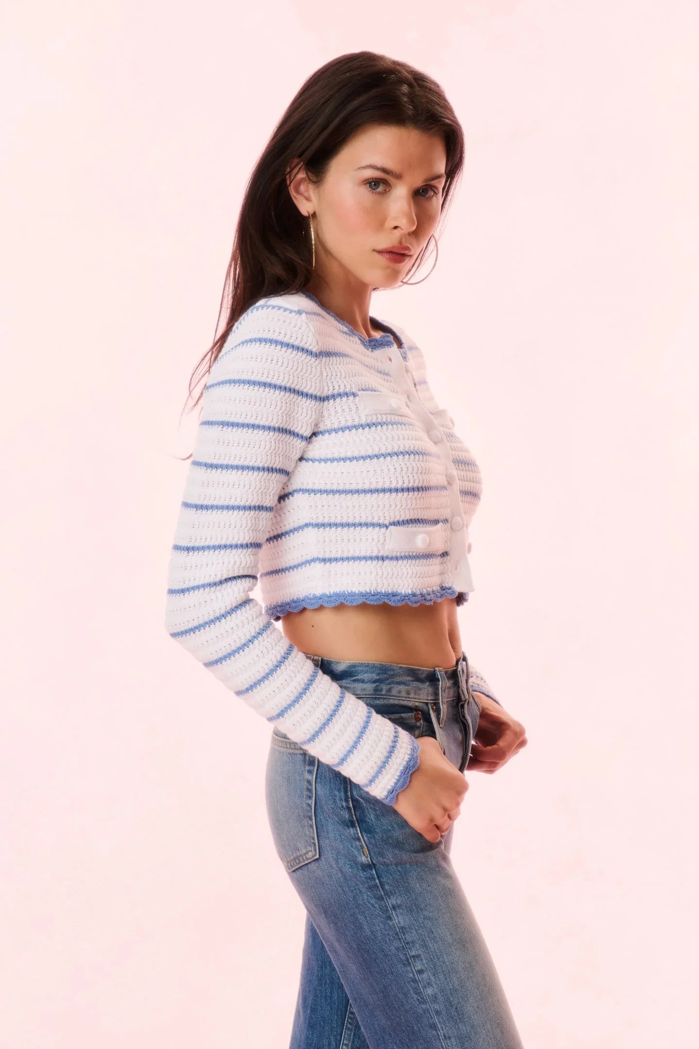 LoveShackFancy - Lamiya Cardigan - Maritime Stripes - Image 6