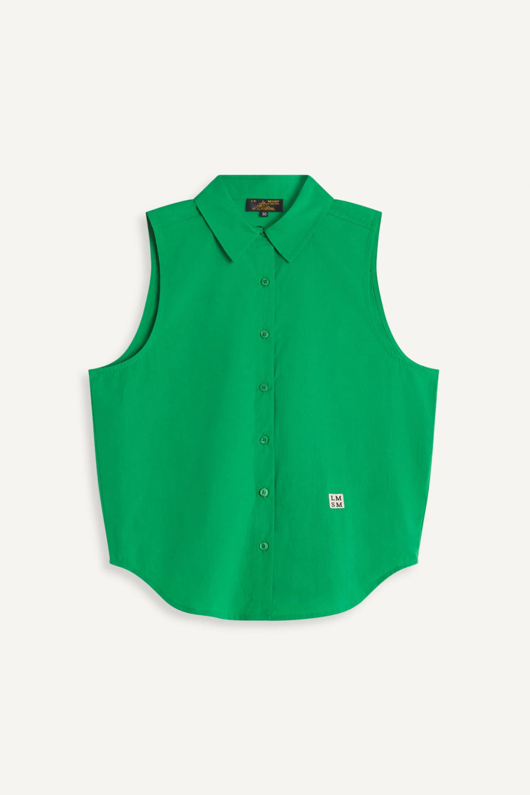 Le Mont St Michel - Calais Sleeveless Shirt - Green
