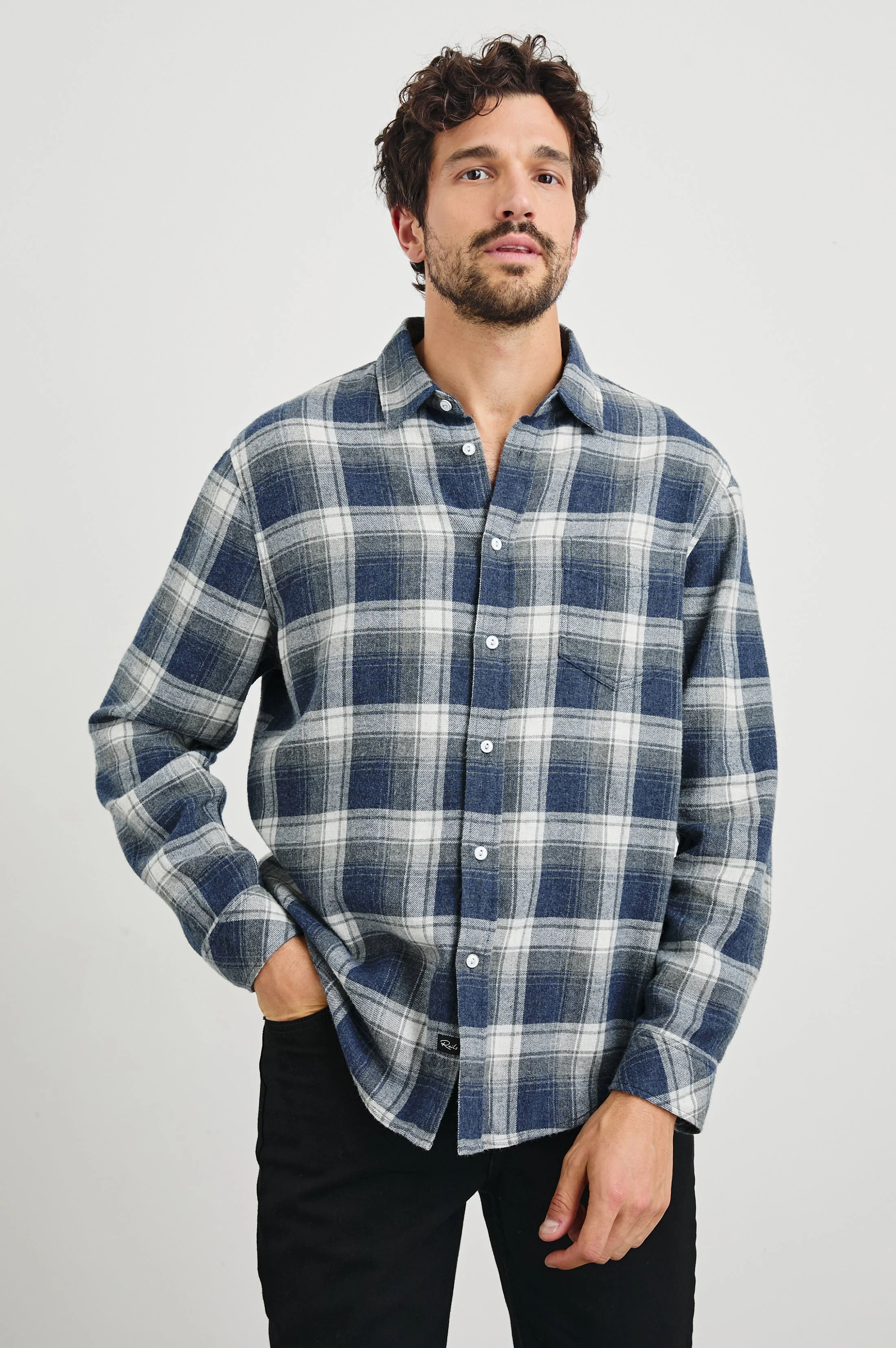 Rails - Lennox Shirt - Charcoal Lapis