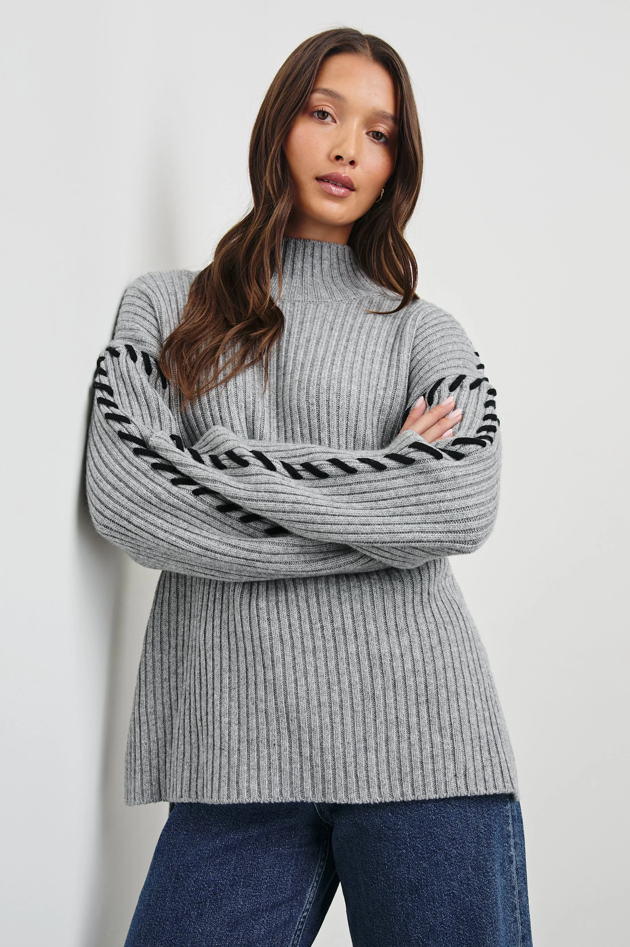 Rails - Liam Sweater - Heather Grey
