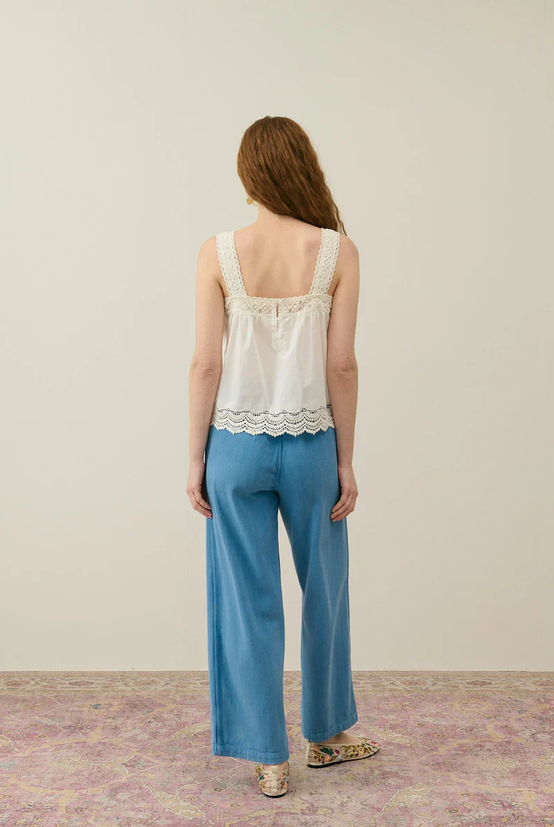 Louise Misha - Florette Pants - Stone Blue - Image 3