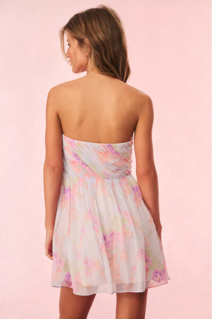 LoveShackFancy - Rayne Floral Chiffon Mini Dress - Tropic Petal - Image 5