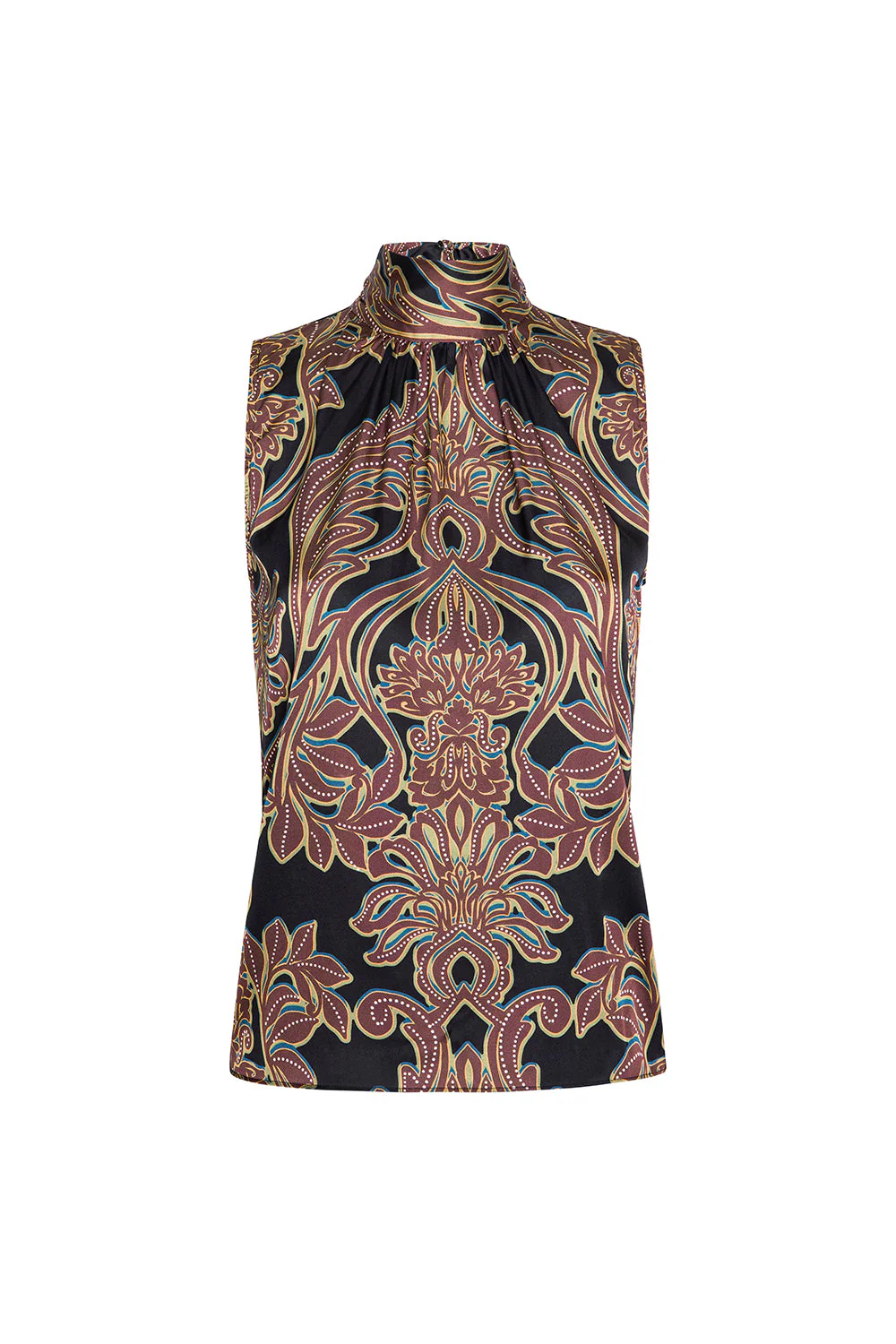 MISA Los Angeles - Luka Top - Studded Flora Satin - Image 7