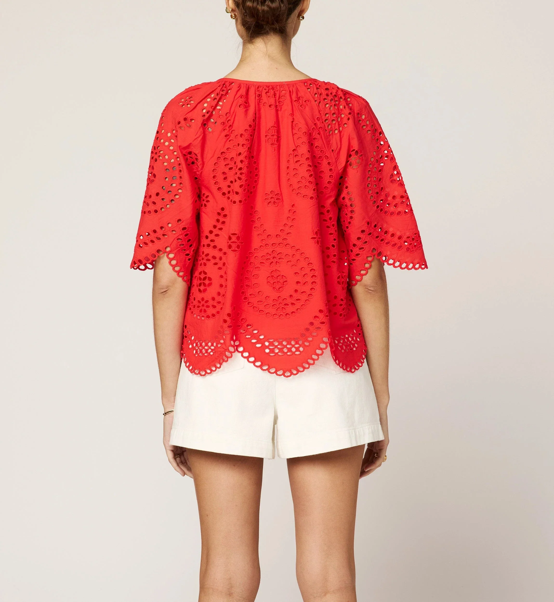 Cleobella - Lulu Blouse - Poppy Red - Image 5
