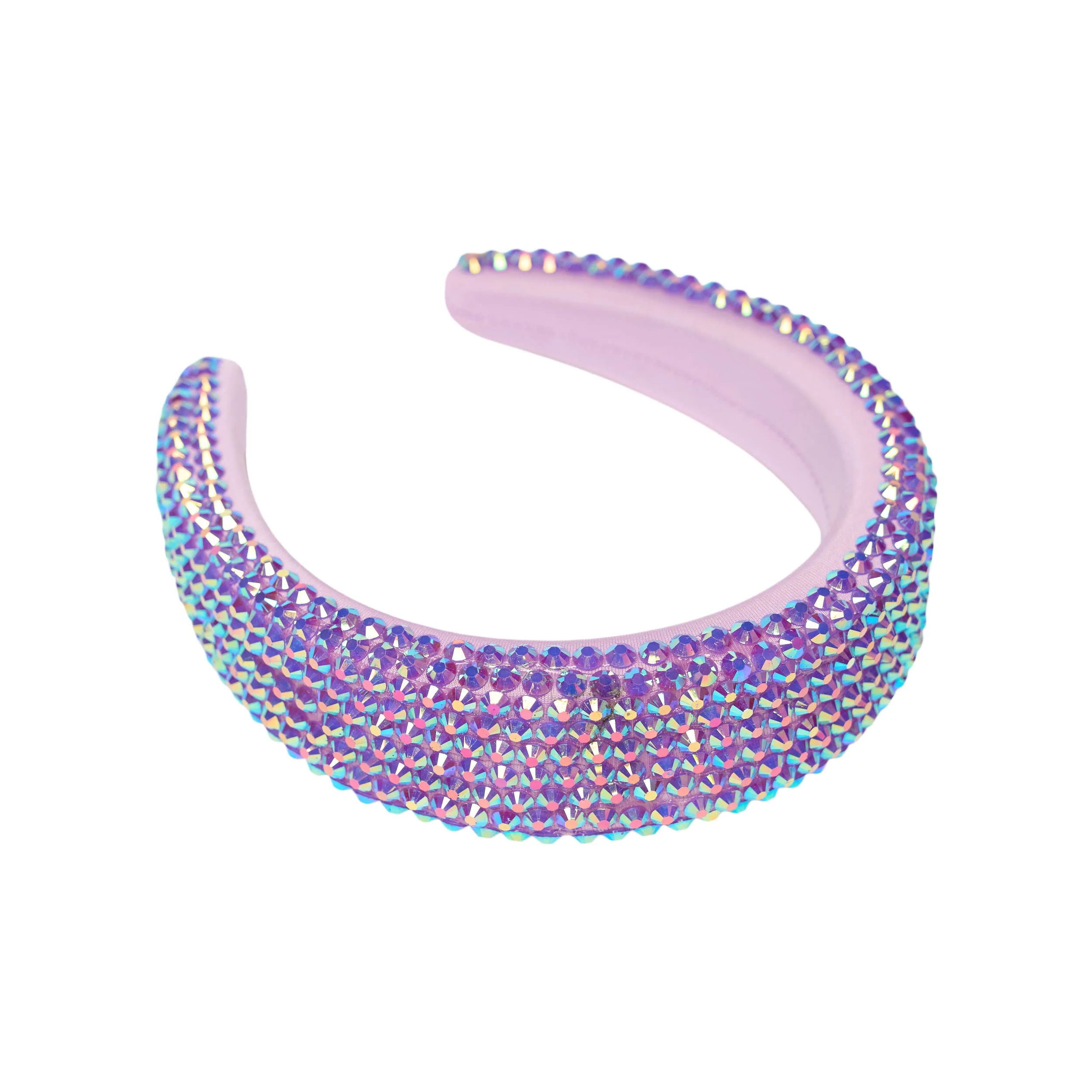 Malibu Sugar - Girls Puff Colored Rhinestone Headband - Image 8