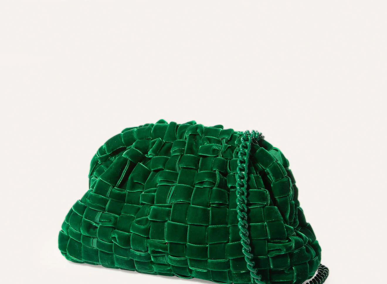 Maria La Rosa - Velvet Game Clutch - Emerald - Image 3