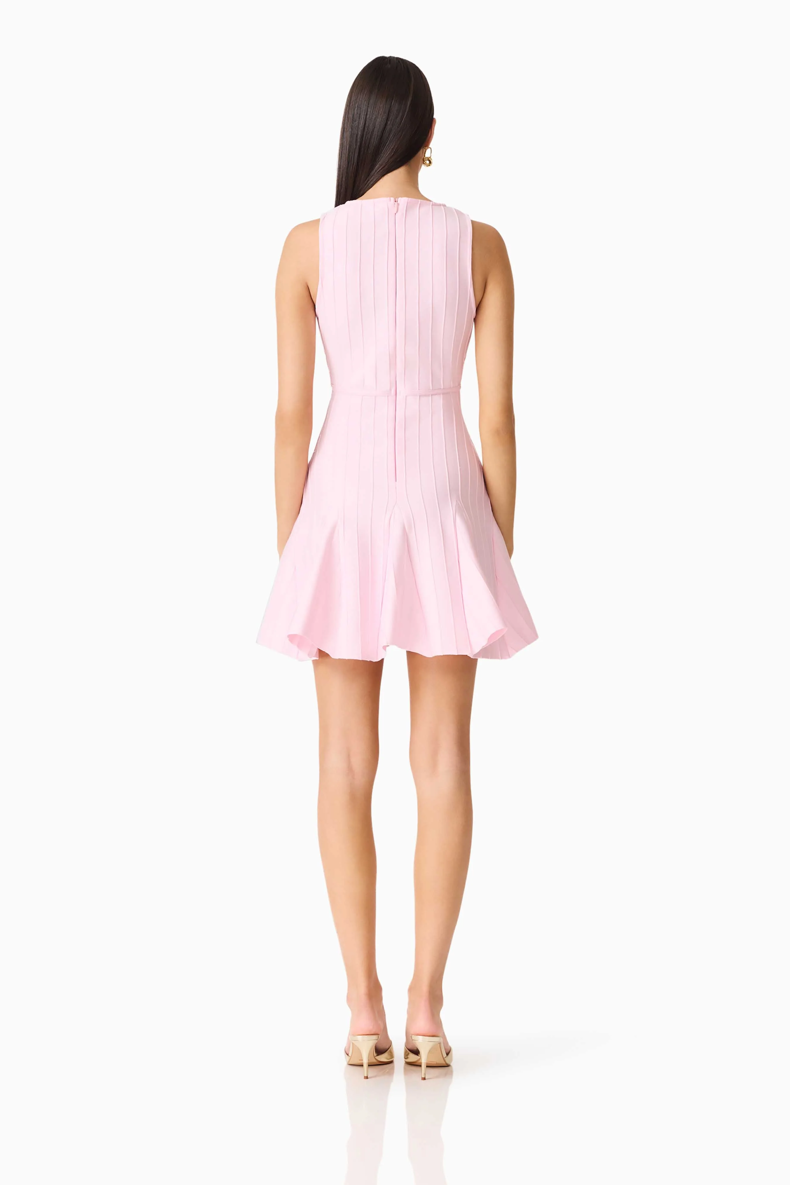 Elliatt - Marla V-Neck Mini Dress - Pink - Image 5