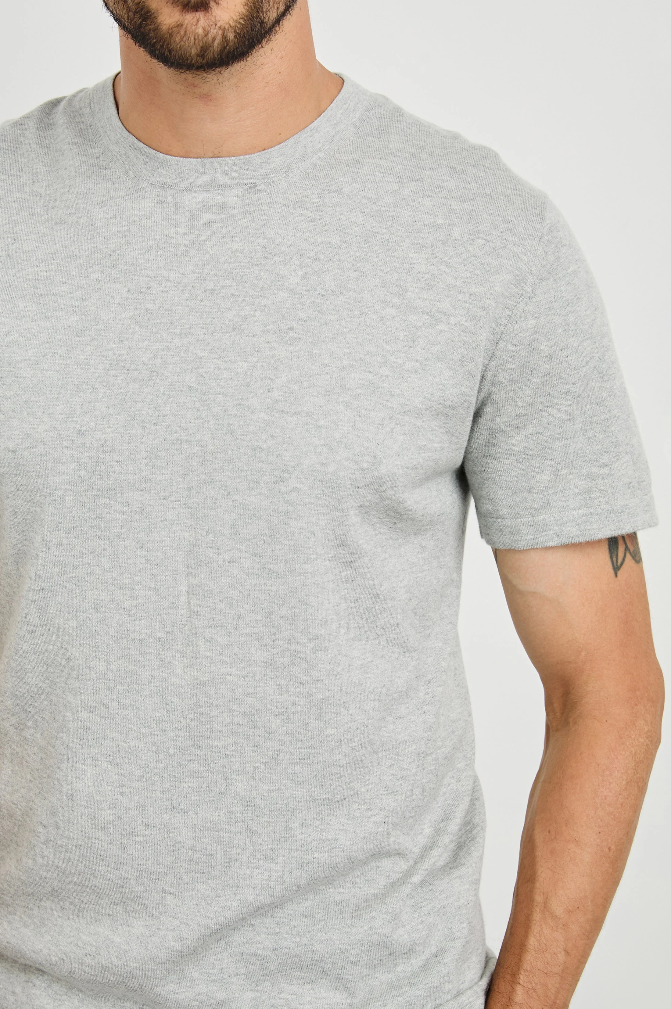 Rails - Mason Cotton Cashmere T-Shirt - Heather Grey - Image 2