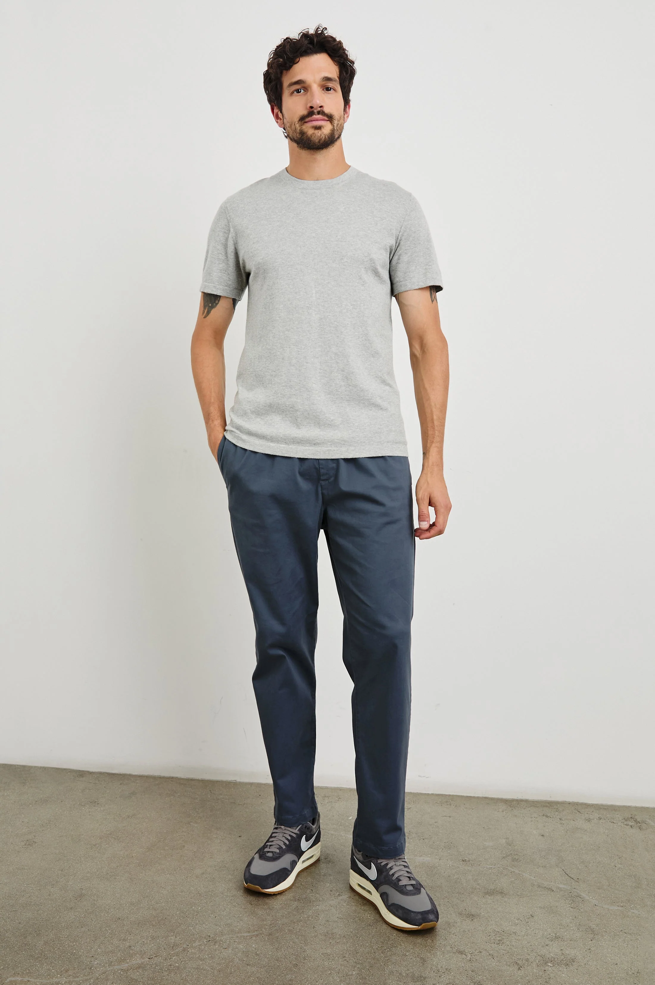 Rails - Mason Cotton Cashmere T-Shirt - Heather Grey - Image 3