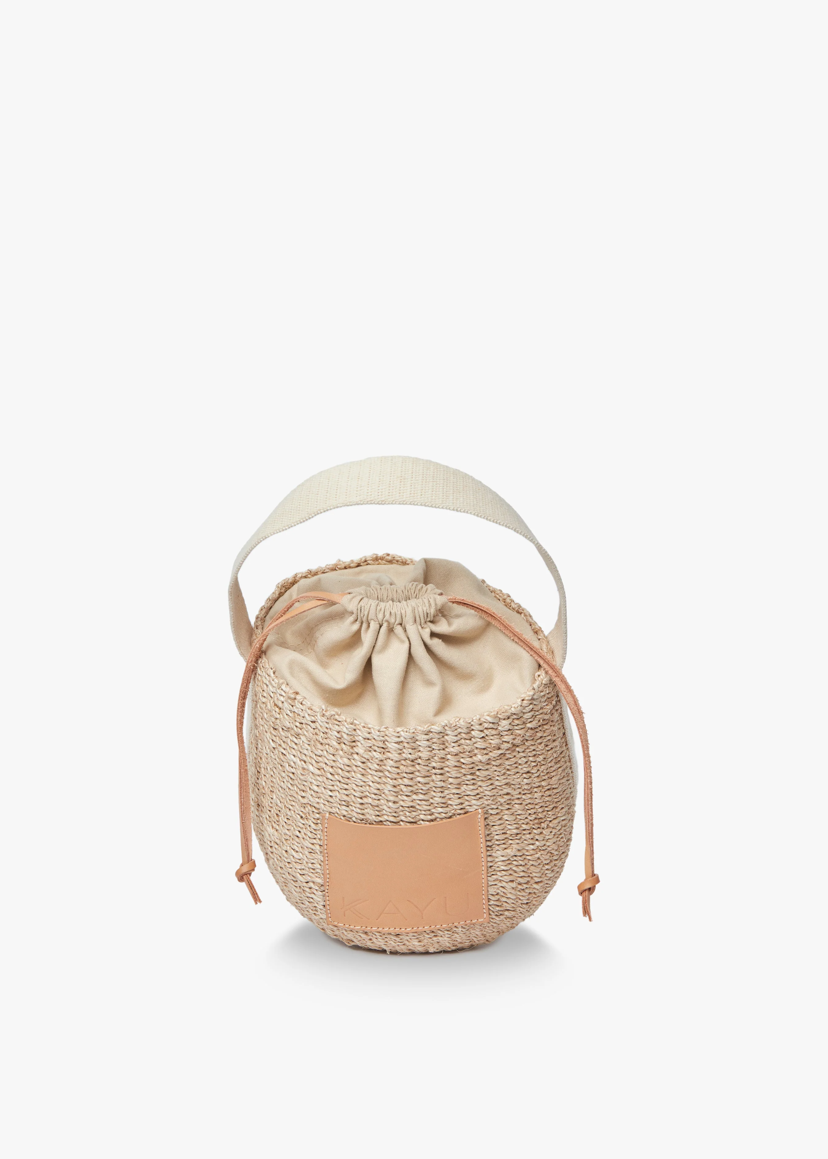Mila Straw Bucket Bag - Image 2